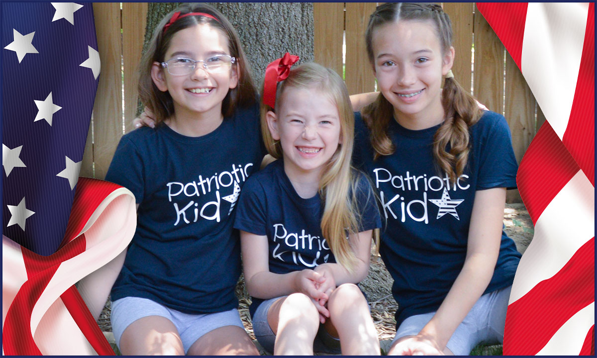 Patriotic Kid Girls T-Shirts - Found at the Moms for America Store