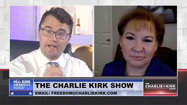 Watch today’s exclusive interview with Charlie Kirk and President of Moms for America.