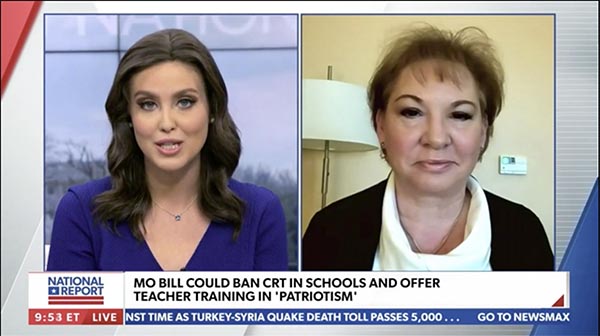 Kimberly Fletcher talks with NewsMax about Bill that Bans CRT in schools - Moms for America Media & News