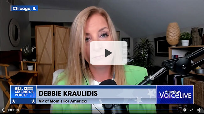 Debbie Kraulidis on Americas Voice Live - Moms for America Media & News