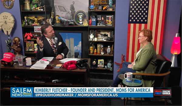 Moms for America was honored to be in the America First studio with Sebastian Gorka