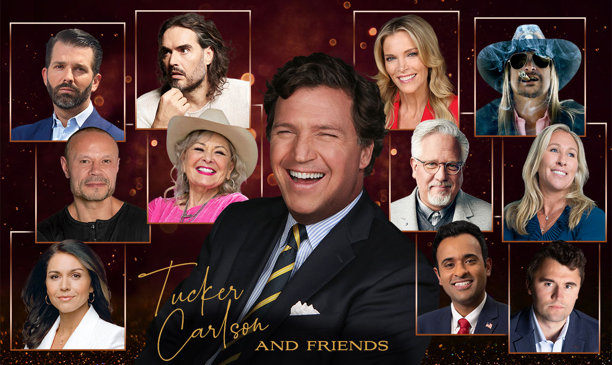 Tucker Carlson and Friends - Coast-to-Coast First Ever Live Tour - VIP Tickets exclusively from Moms for America