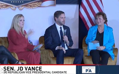 JD Vance speaks at ‘Moms for America’ town hall in Pennsylvania